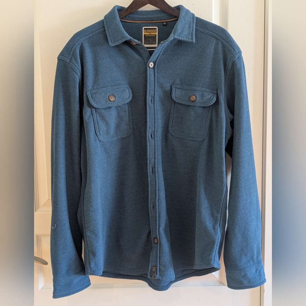 Burnside Men's Button Up Shirt Jacket